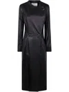 By Malene Birger ´sirrena Leather Coat In Black