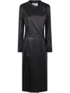 By Malene Birger ´sirrena Leather Coat In Black