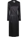 By Malene Birger ´sirrena Leather Coat In Black