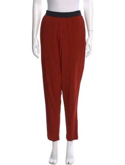 Pre-owned By Malene Birger Skinny Leg Pants In Orange