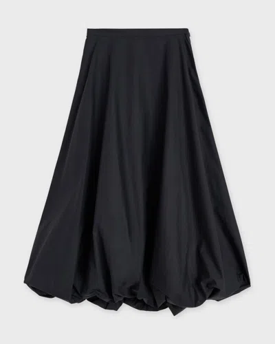 By Malene Birger Aubrey Organic Cotton Bubble Maxi Skirt In Black