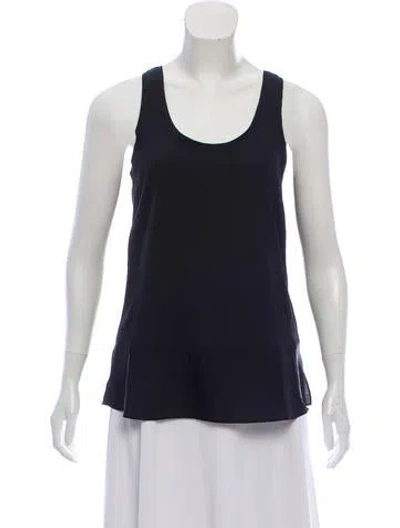 Pre-owned By Malene Birger Sleeveless Scoop Neck Top W/ Tags In Black