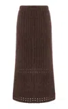 By Malene Birger Sofia Knit Skirt In Brown