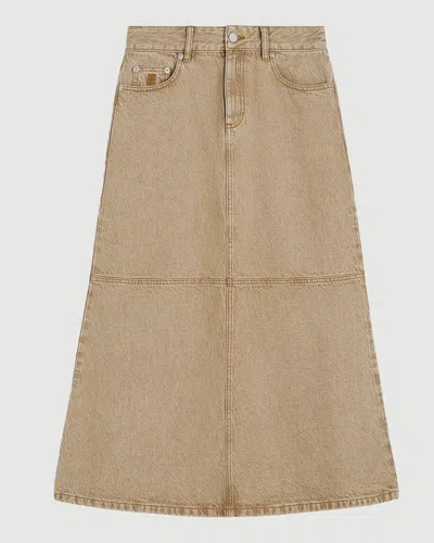 By Malene Birger Solene Denim Skirt In Brown