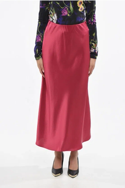 BY MALENE BIRGER SOLID COLOR SATIN BOSHAN MAXI SKIRT