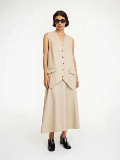 By Malene Birger Sophine Waistcoat In Oyster Gray