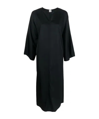 By Malene Birger Split-neck Kaftan Midi Dress