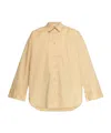 By Malene Birger Spread-collar Organic Cotton Shirt In Nude