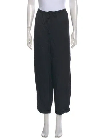 Pre-owned By Malene Birger Straight Leg Pants In Black