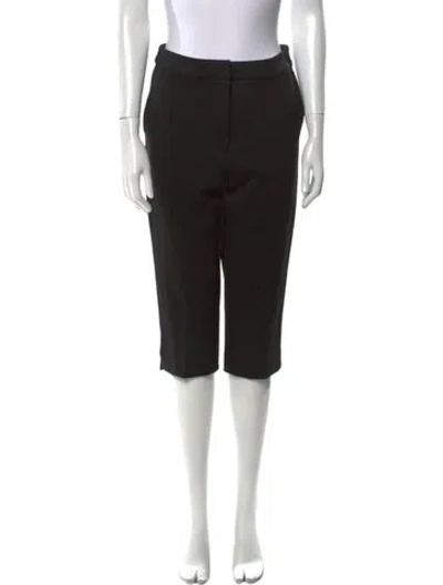 Pre-owned By Malene Birger Straight Leg Pants In Black
