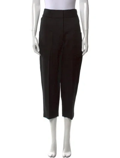 Pre-owned By Malene Birger Straight Leg Pants In Black