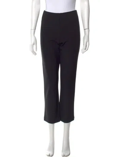 Pre-owned By Malene Birger Straight Leg Pants In Black