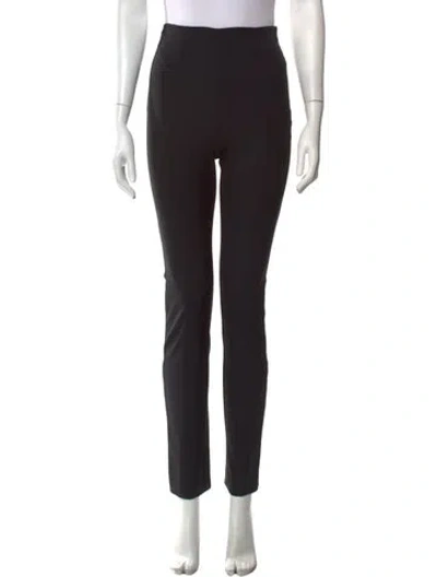 Pre-owned By Malene Birger Straight Leg Pants In Black