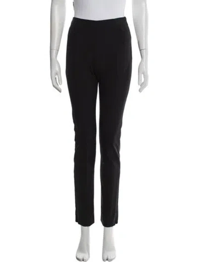 Pre-owned By Malene Birger Straight Leg Pants In Black
