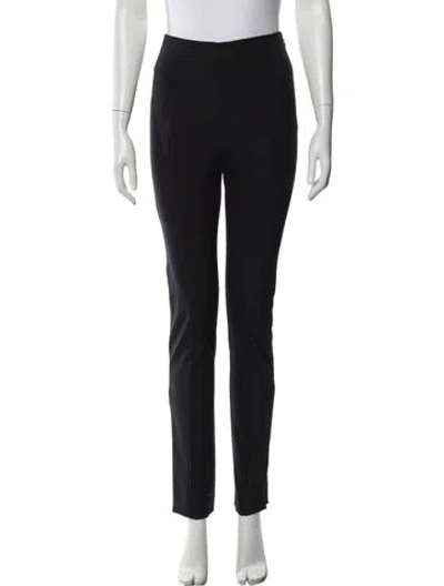 Pre-owned By Malene Birger Straight Leg Pants In Black
