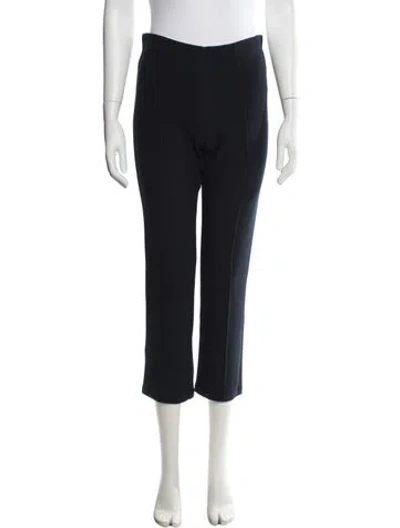 Pre-owned By Malene Birger Straight Leg Pants In Blue
