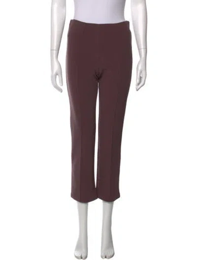 Pre-owned By Malene Birger Straight Leg Pants In Brown
