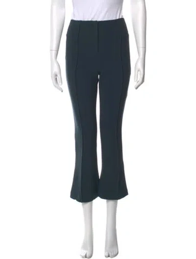 Pre-owned By Malene Birger Straight Leg Pants In Green