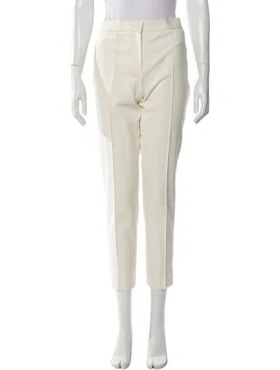 Pre-owned By Malene Birger Straight Leg Pants In Neutral