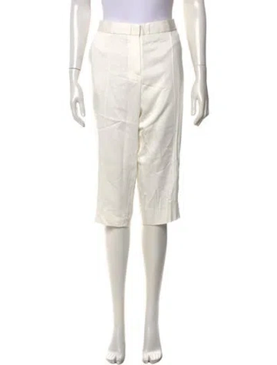 Pre-owned By Malene Birger Straight Leg Pants In Neutrals