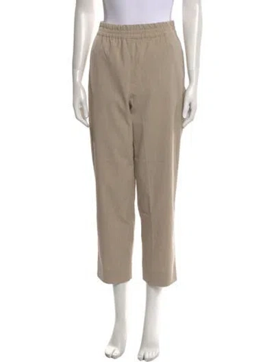 Pre-owned By Malene Birger Straight Leg Pants W/ Tags In Neutral