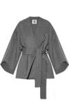 By Malene Birger Strap-up Coat In Gray