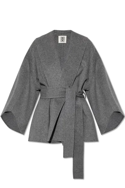 By Malene Birger Strap-up Coat In Gray