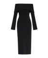 By Malene Birger Long-sleeve Bennie Midi Dress In Black