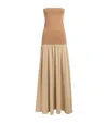 By Malene Birger Strapless Marciella Maxi Dress In Beige