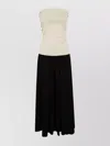 By Malene Birger Strapless Maxi Dress Ruched Detail In Black