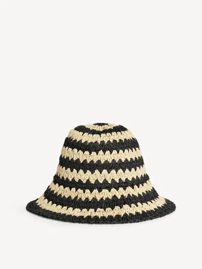 By Malene Birger Strawie Hat In Black