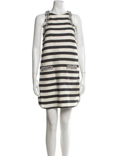 Pre-owned By Malene Birger Striped Mini Dress