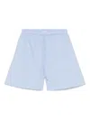 By Malene Birger Organic Cotton Stripes Loose Fit Shorts In Blau