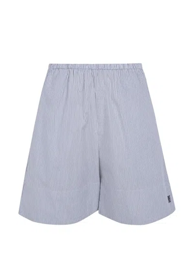 By Malene Birger Striped Shorts In Blue
