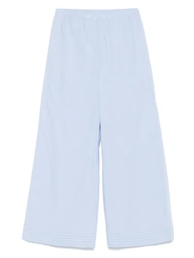 By Malene Birger Striped Trousers In Blue