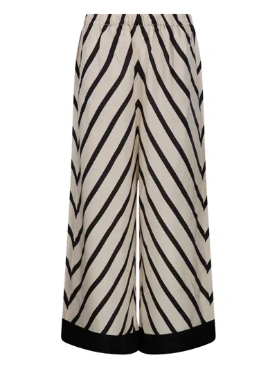 BY MALENE BIRGER STRIPED WIDE-LEG TROUSERS