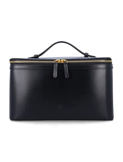 By Malene Birger Structured Top Handle Vanity Case In Black