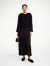 By Malene Birger Susenne Textured Vegan Fur Maxi Dress In Black
