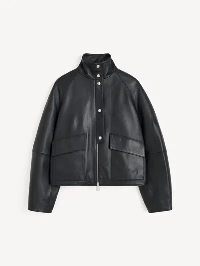 By Malene Birger Suzanne Leather Jacket In Black
