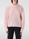 By Malene Birger Brie Wool And Mohair Crewneck Sweater In Pink