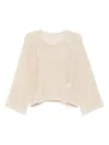 By Malene Birger Amil Embellished Sweater In Neutral