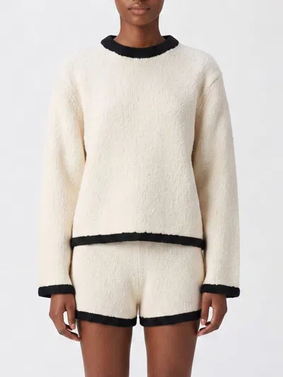 By Malene Birger Siena Sweater Black White Color Block In Neutral