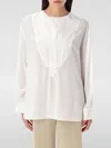 By Malene Birger Fayette Yoked High-low Blouse In White