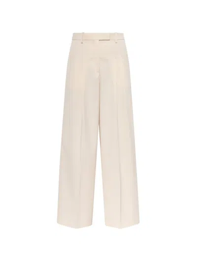 By Malene Birger 탈리아 플리츠 와이드 팬츠 In Neutral