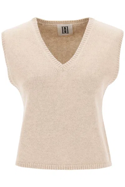 By Malene Birger Tamine Cropped Vest In Beige