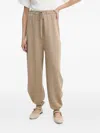 By Malene Birger Wool Relaxed Fit Jogging Trousers In Animal Print