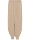 By Malene Birger Wool Relaxed Fit Jogging Trousers In Brown