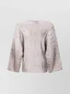 By Malene Birger Textured Fabric Blouse Wide Sleeves In White