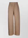 By Malene Birger Textured Wide-leg Trousers In Luxe Fabric