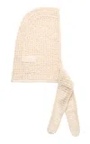 By Malene Birger Tianne Pearl-detailed Knit Wool Hood In White
